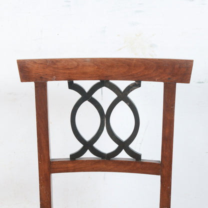 Sedia in stile 700 con seduta in rafia misure 46.5 x 44 x h 96 x h sed 48