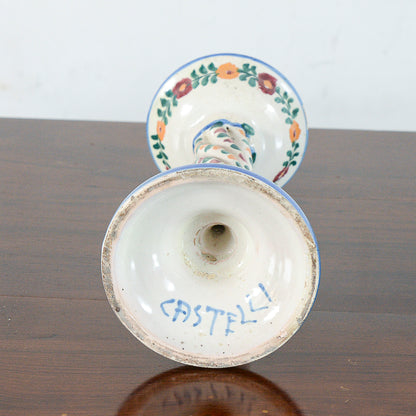Portacandela ceramica castelli
