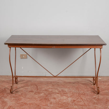 Tavolo rustico ferro battuto anni 50