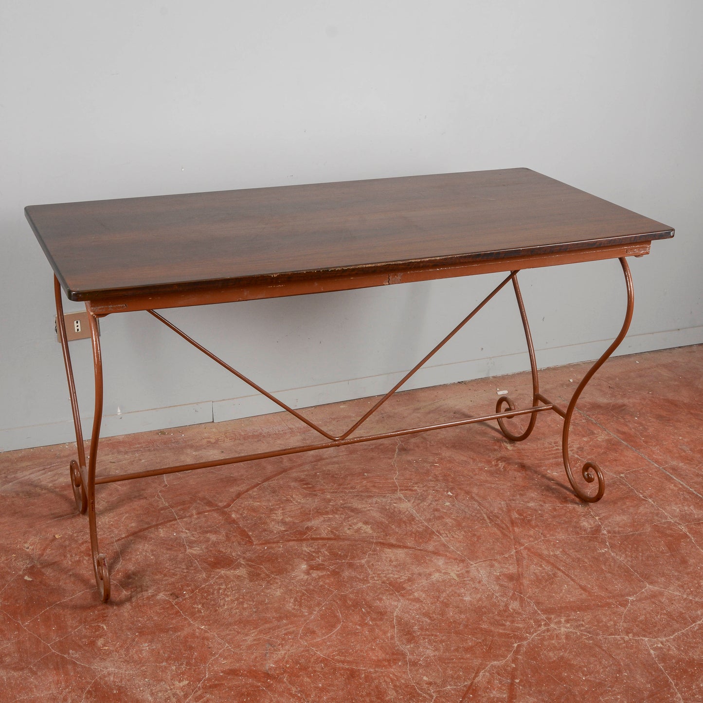 Tavolo rustico ferro battuto anni 50