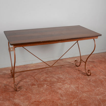 Tavolo rustico ferro battuto anni 50