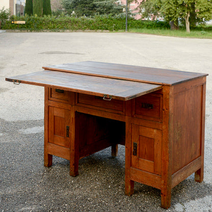 Scrivania scrittoio liberty con piano estraibile e cassetti