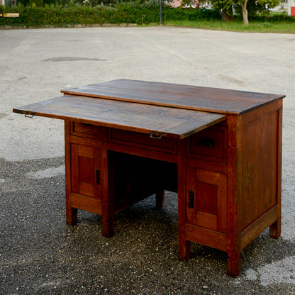 Scrivania scrittoio liberty con piano estraibile e cassetti