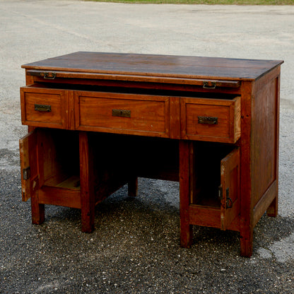 Scrivania scrittoio liberty con piano estraibile e cassetti