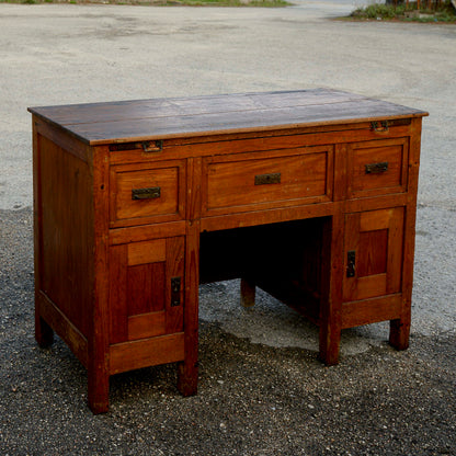Scrivania scrittoio liberty con piano estraibile e cassetti