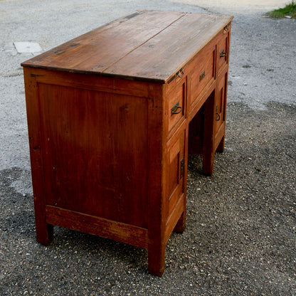 Scrivania scrittoio liberty con piano estraibile e cassetti