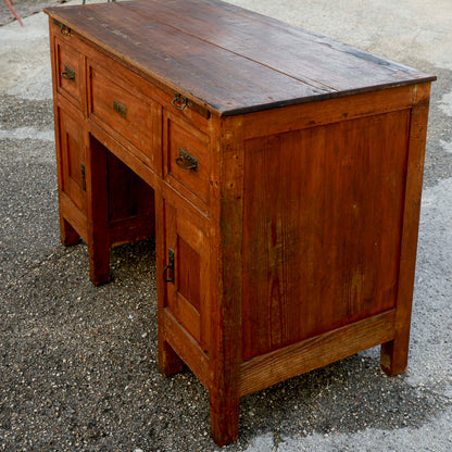 Scrivania scrittoio liberty con piano estraibile e cassetti