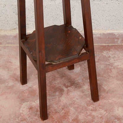 trespolo portavasi in legno di abete epoca XIX  secolo