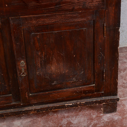 Angoliera vetrina con ripiani  intarsiata epoca 800