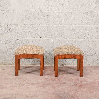 Coppia sgabelli art deco da rifoderare