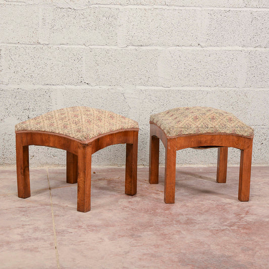 Coppia sgabelli art deco da rifoderare