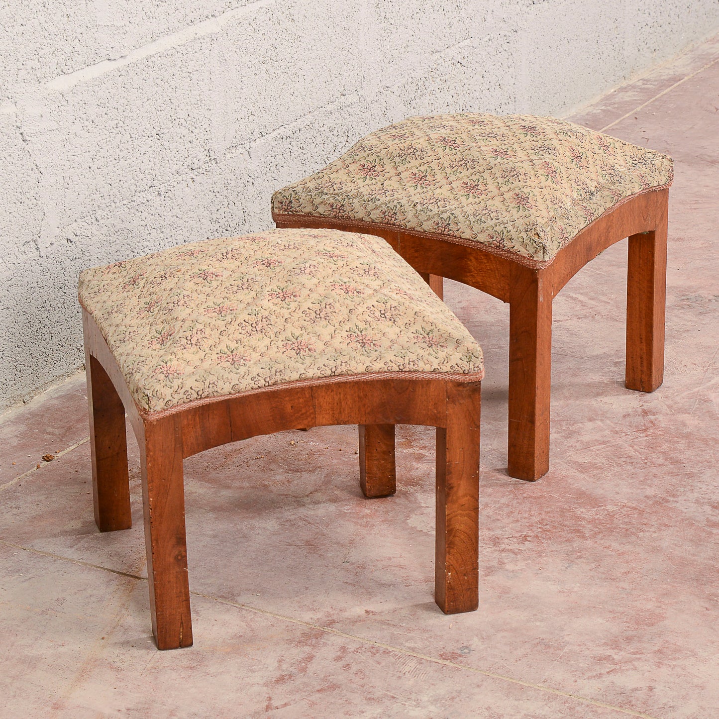 Coppia sgabelli art deco da rifoderare