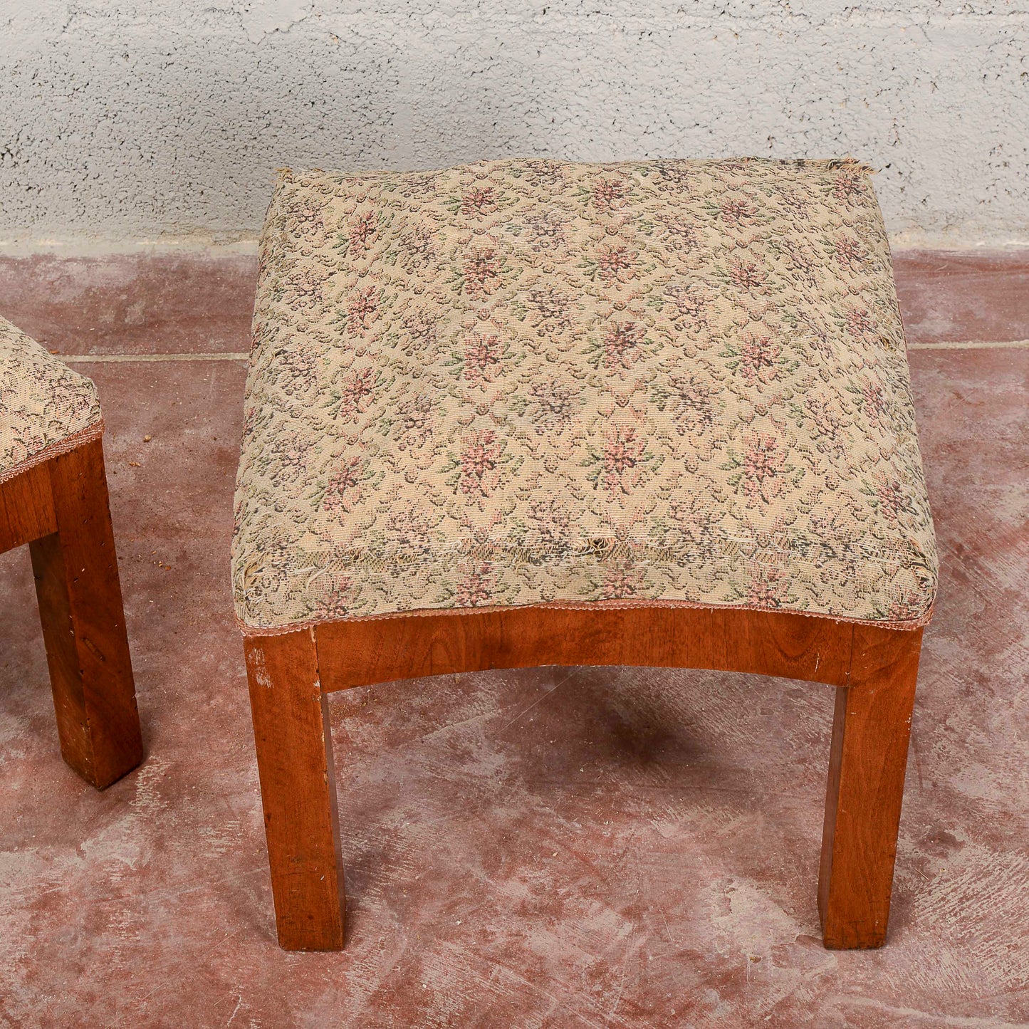 Coppia sgabelli art deco da rifoderare
