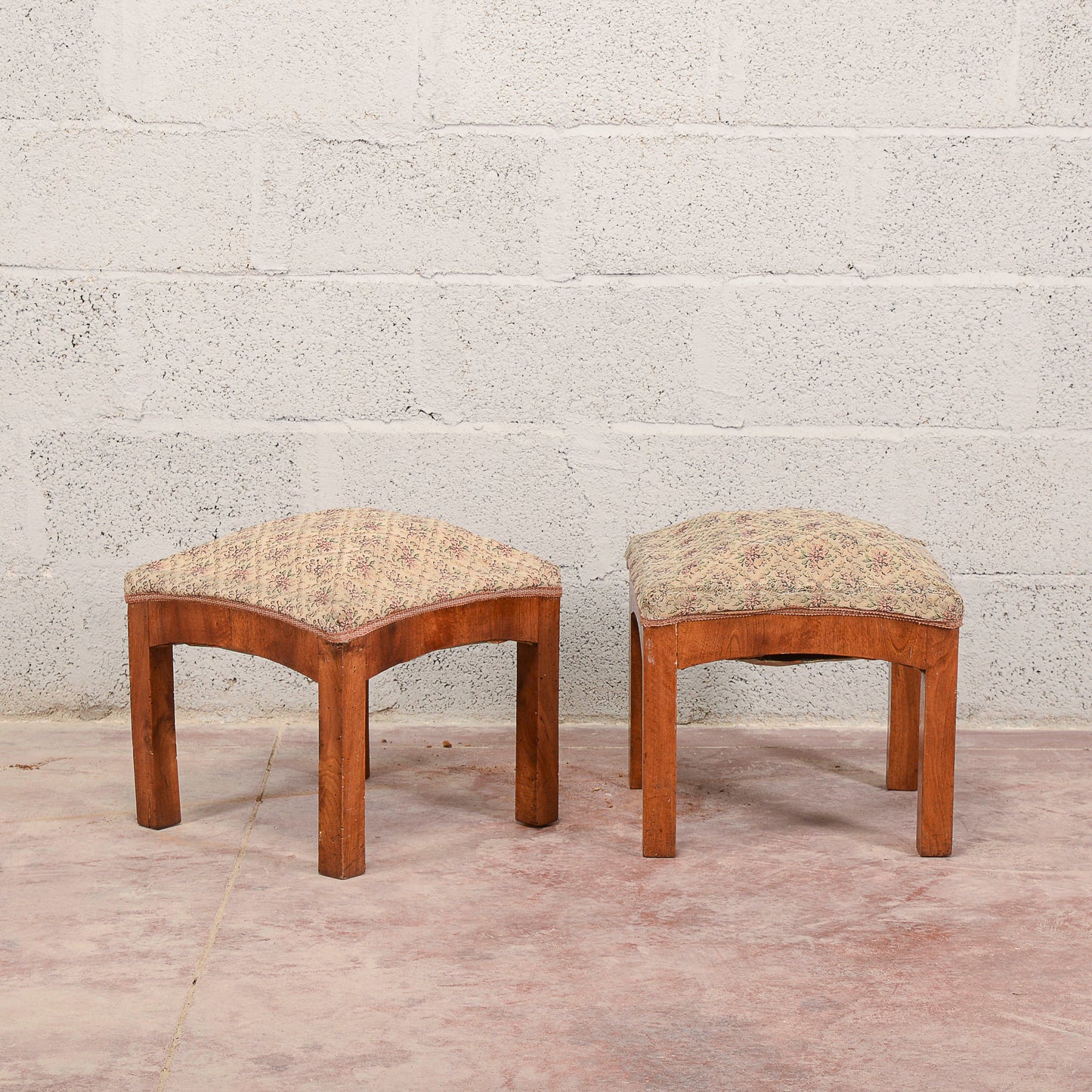 Coppia sgabelli art deco da rifoderare