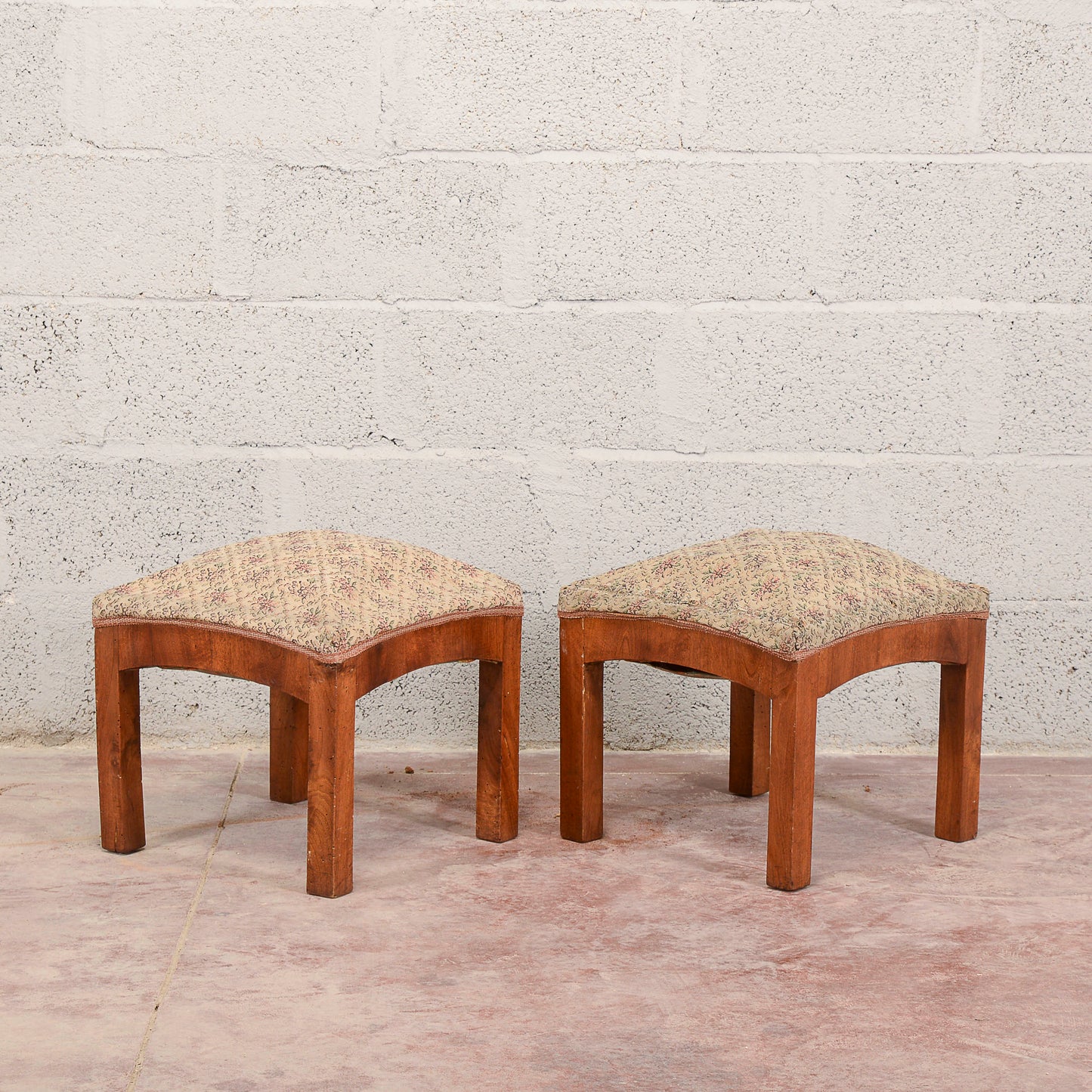 Coppia sgabelli art deco da rifoderare