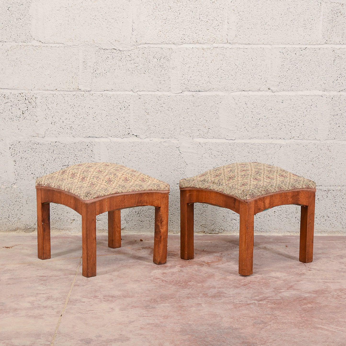 Coppia sgabelli art deco da rifoderare