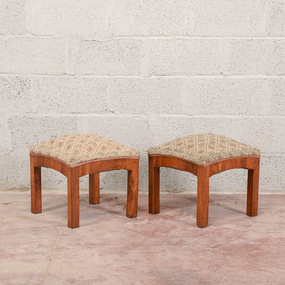Coppia sgabelli art deco da rifoderare