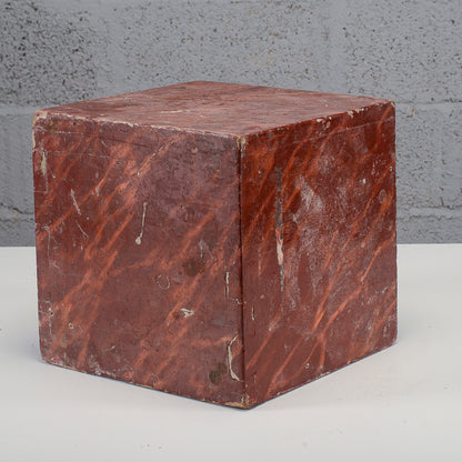 Cubo laccato base da appoggio