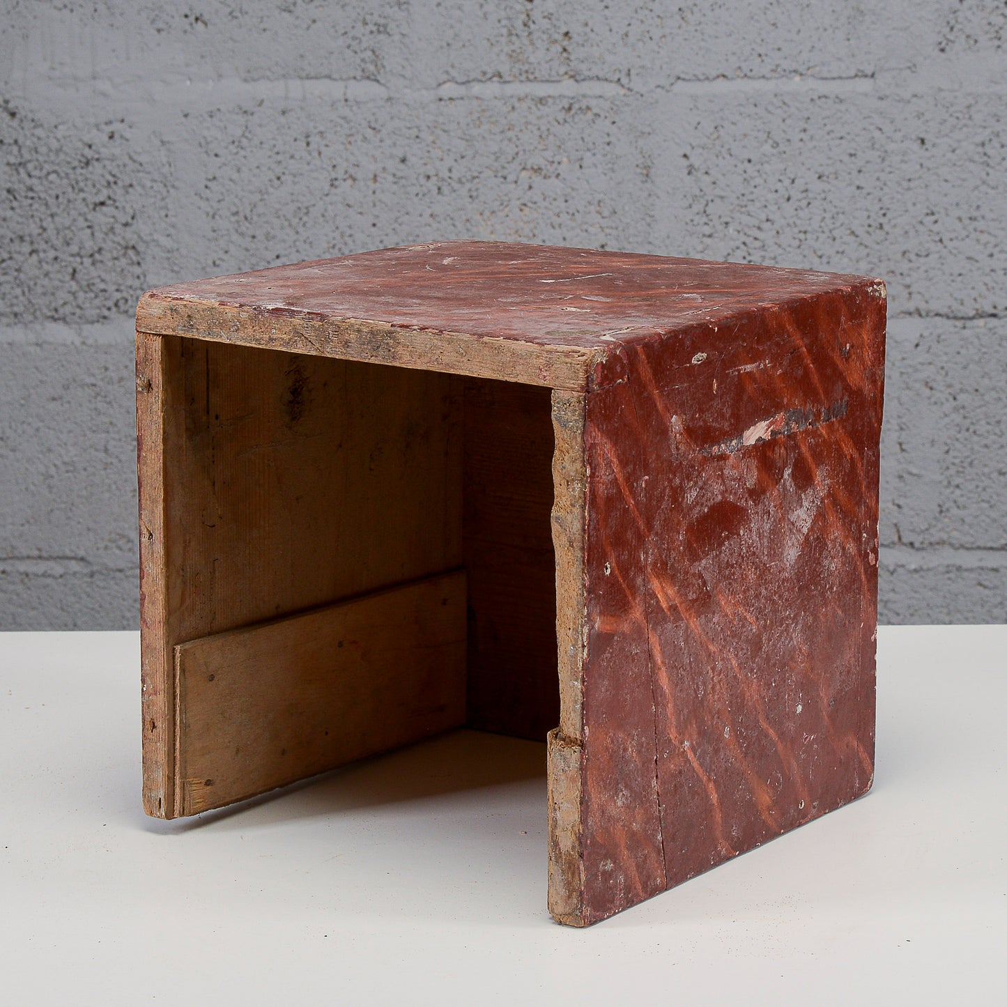 Cubo laccato base da appoggio