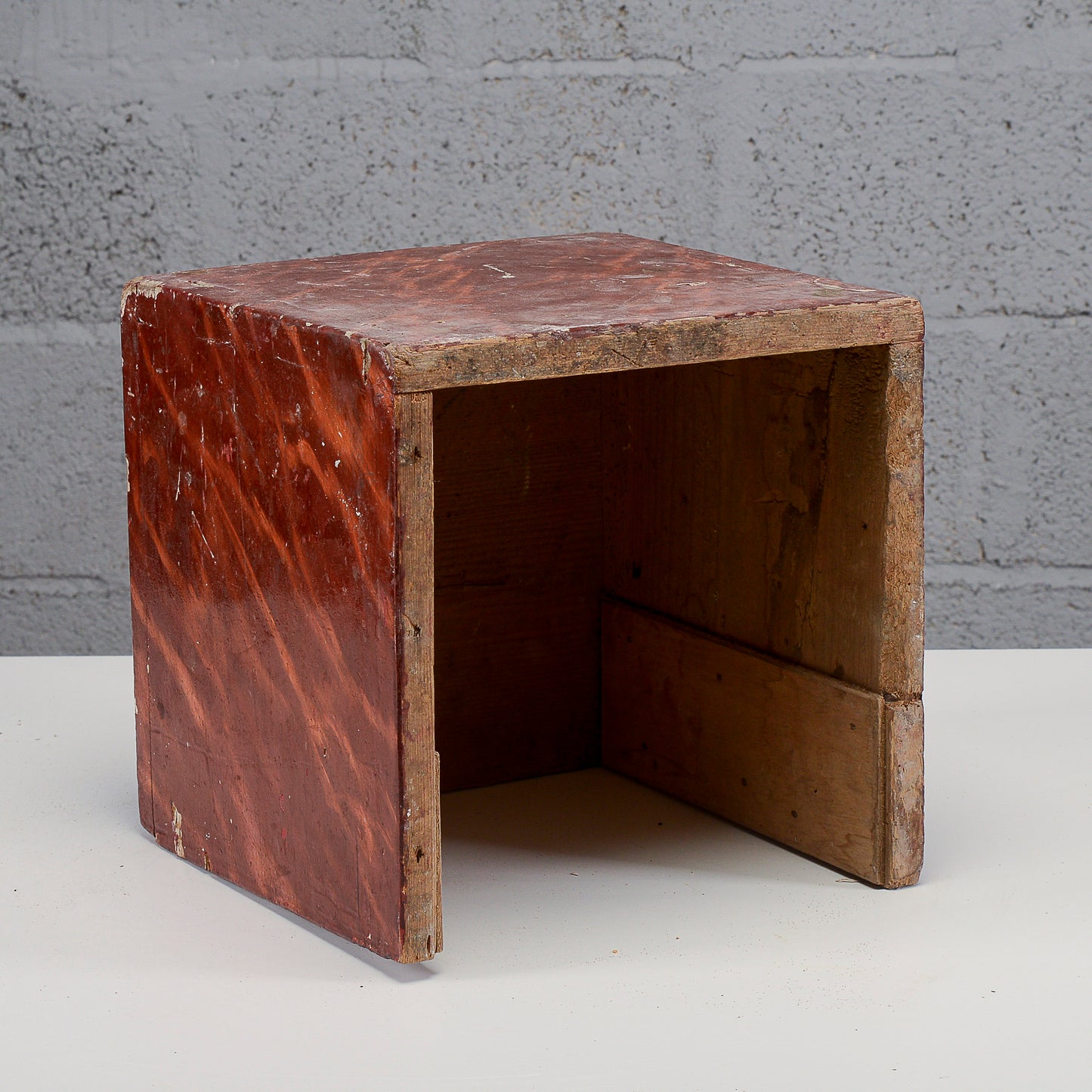 Cubo laccato base da appoggio