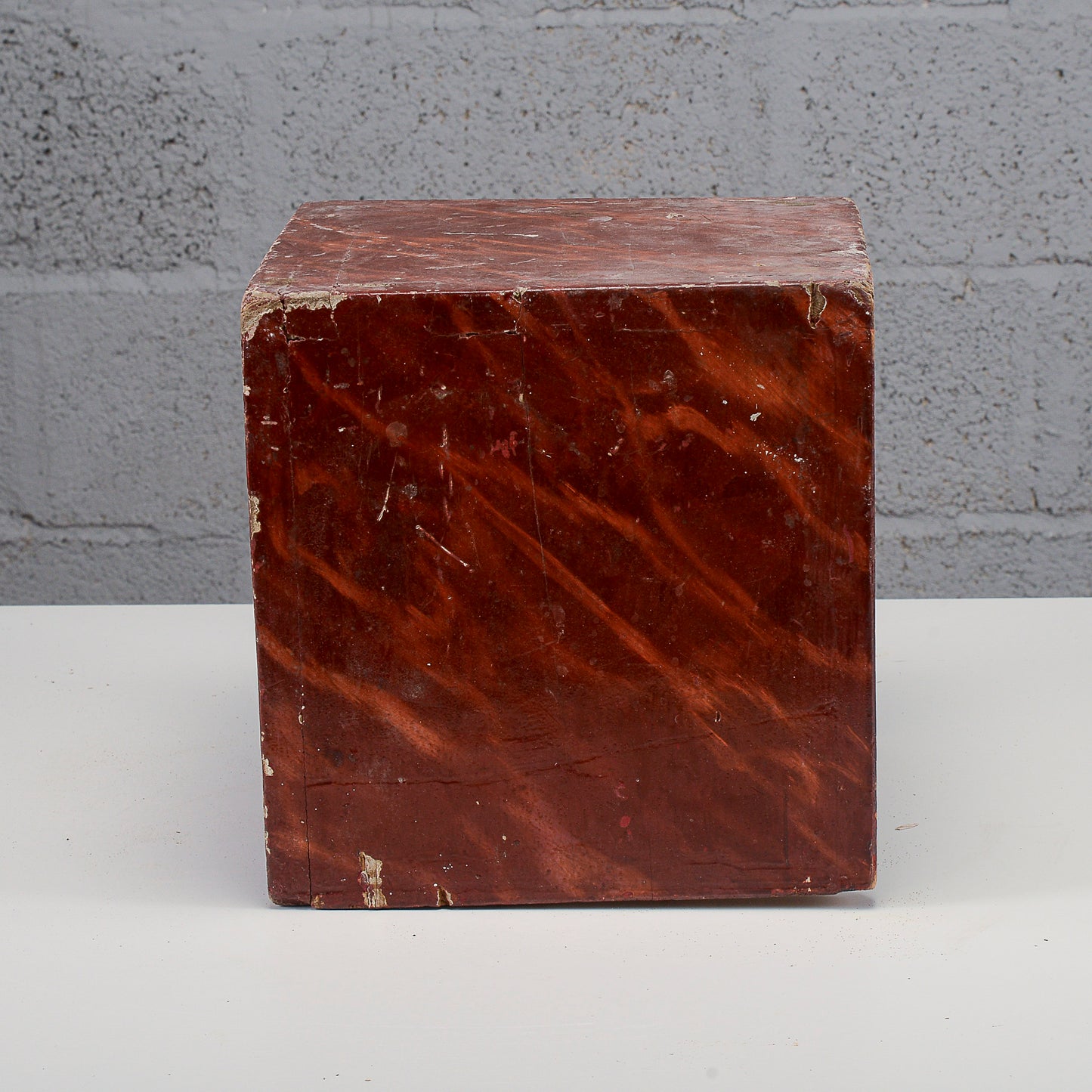 Cubo laccato base da appoggio