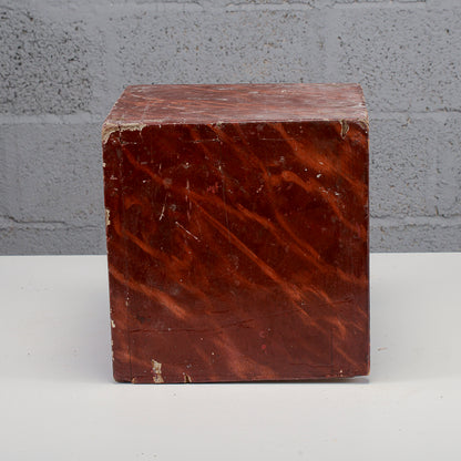 Cubo laccato base da appoggio