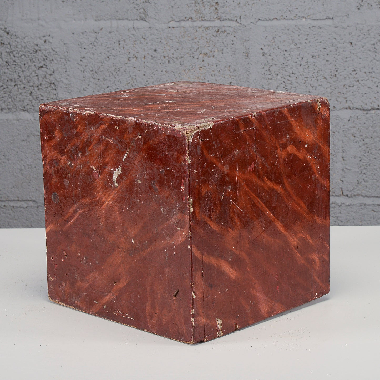 Cubo laccato base da appoggio