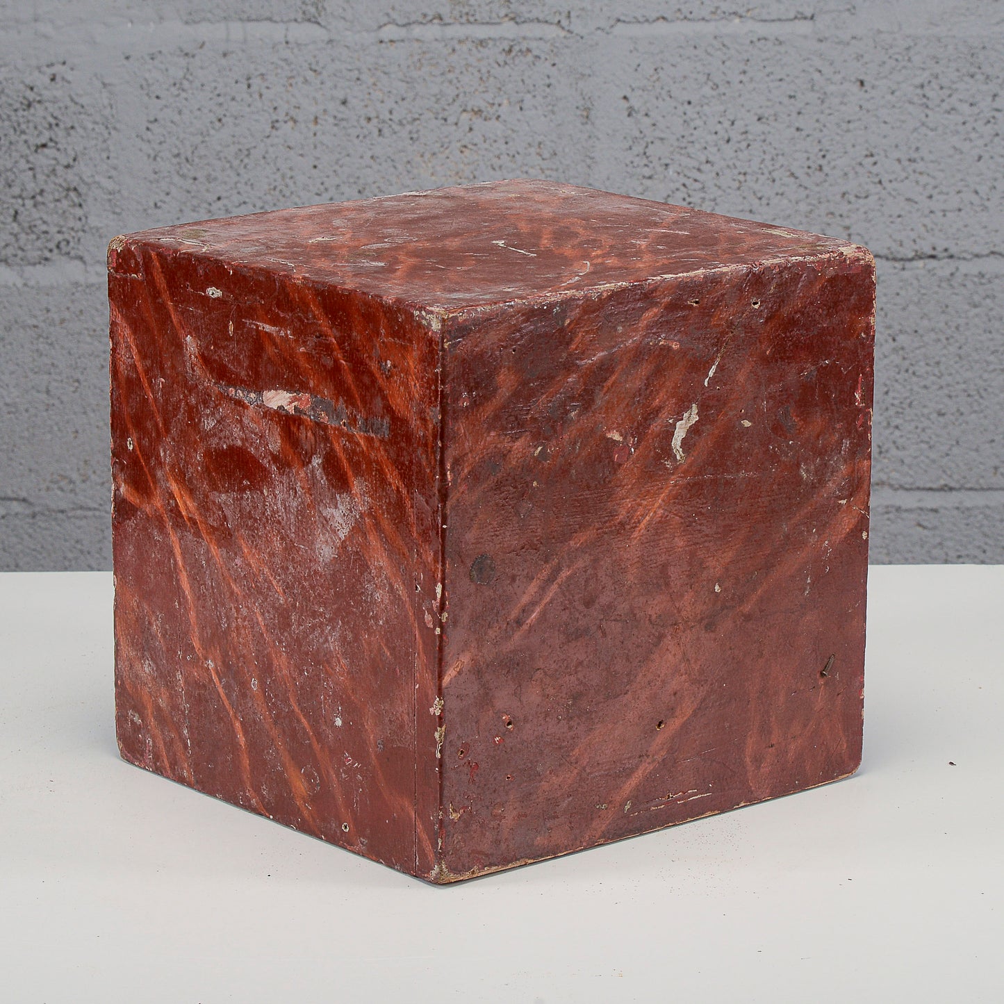 Cubo laccato base da appoggio