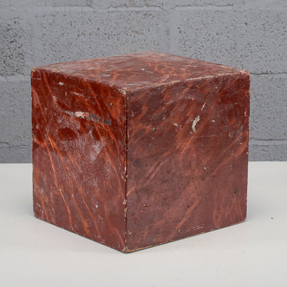 Cubo laccato base da appoggio