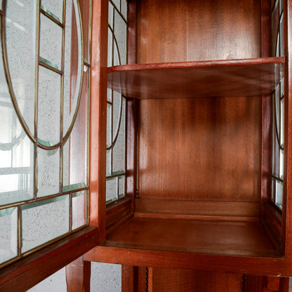 Credenza a 2 corpi con specchio e 2 cassetti