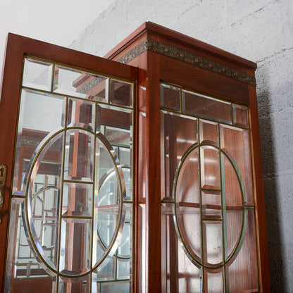 Credenza a 2 corpi con specchio e 2 cassetti