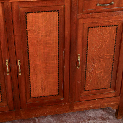 Credenza 4 ante 2 cassetti piano in marmo