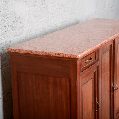 Credenza 4 ante 2 cassetti piano in marmo