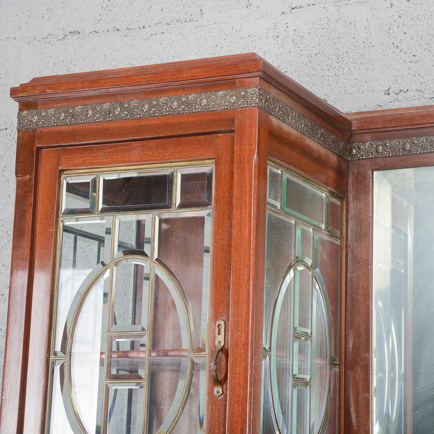 Credenza a 2 corpi con specchio e 2 cassetti