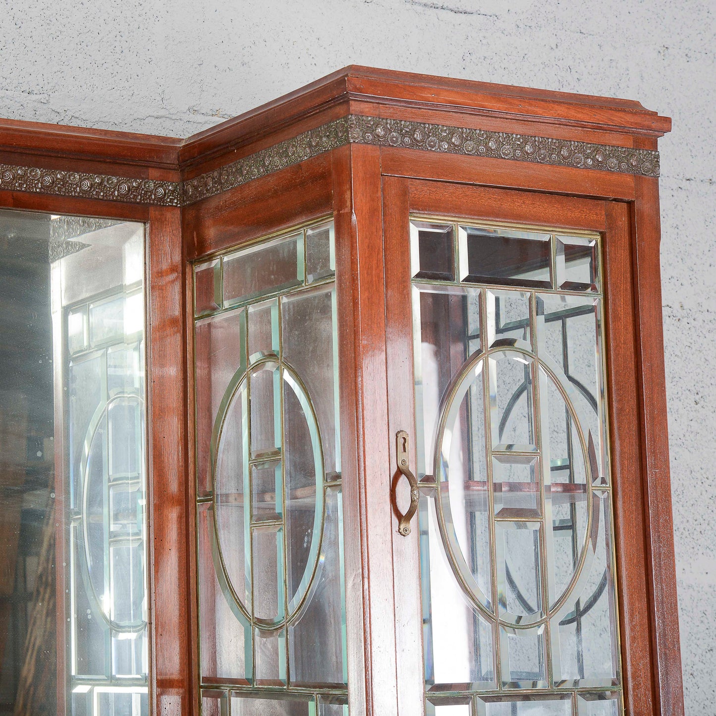 Credenza a 2 corpi con specchio e 2 cassetti