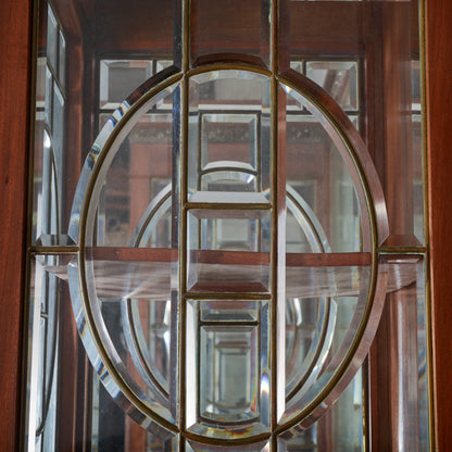 Credenza a 2 corpi con specchio e 2 cassetti