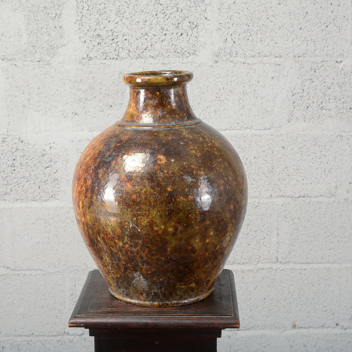 Rustica anfora giara terracotta smaltata Italia inizio XX secolo