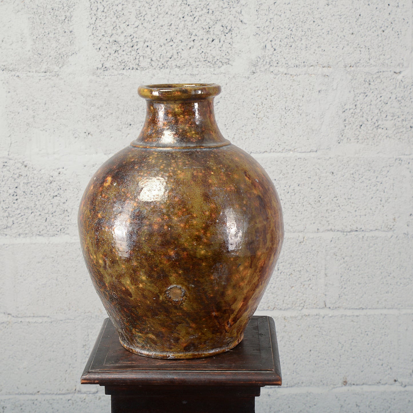Rustica anfora giara terracotta smaltata Italia inizio XX secolo