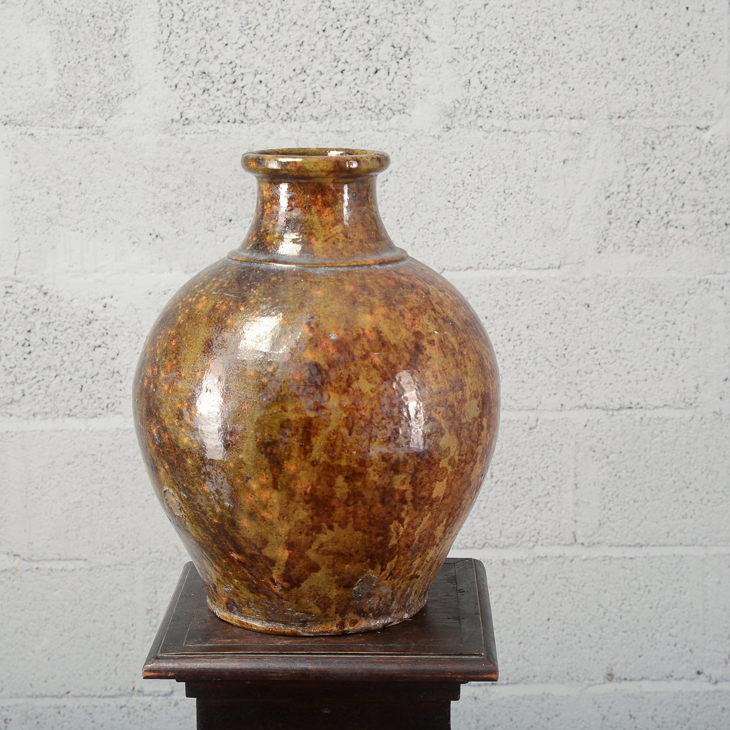 Rustica anfora giara terracotta smaltata Italia inizio XX secolo