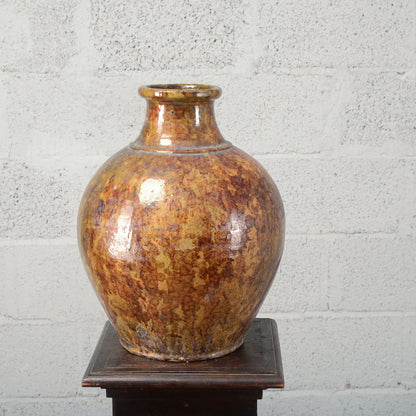 Rustica anfora giara terracotta smaltata Italia inizio XX secolo
