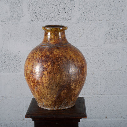 Rustica anfora giara terracotta smaltata Italia inizio XX secolo