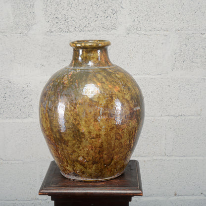 Rustica anfora giara terracotta smaltata Italia inizio XX secolo