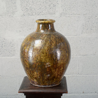 Rustica anfora giara terracotta smaltata Italia inizio XX secolo