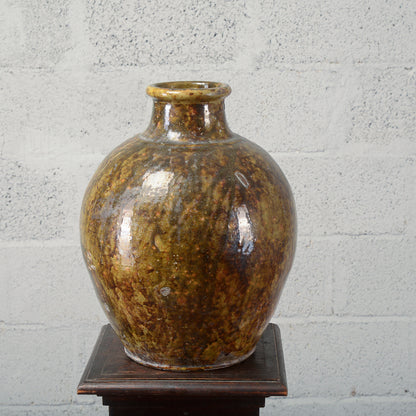 Rustica anfora giara terracotta smaltata Italia inizio XX secolo
