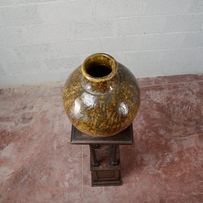 Rustica anfora giara terracotta smaltata Italia inizio XX secolo
