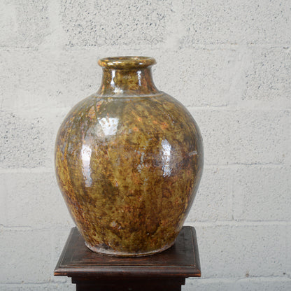 Rustica anfora giara terracotta smaltata Italia inizio XX secolo