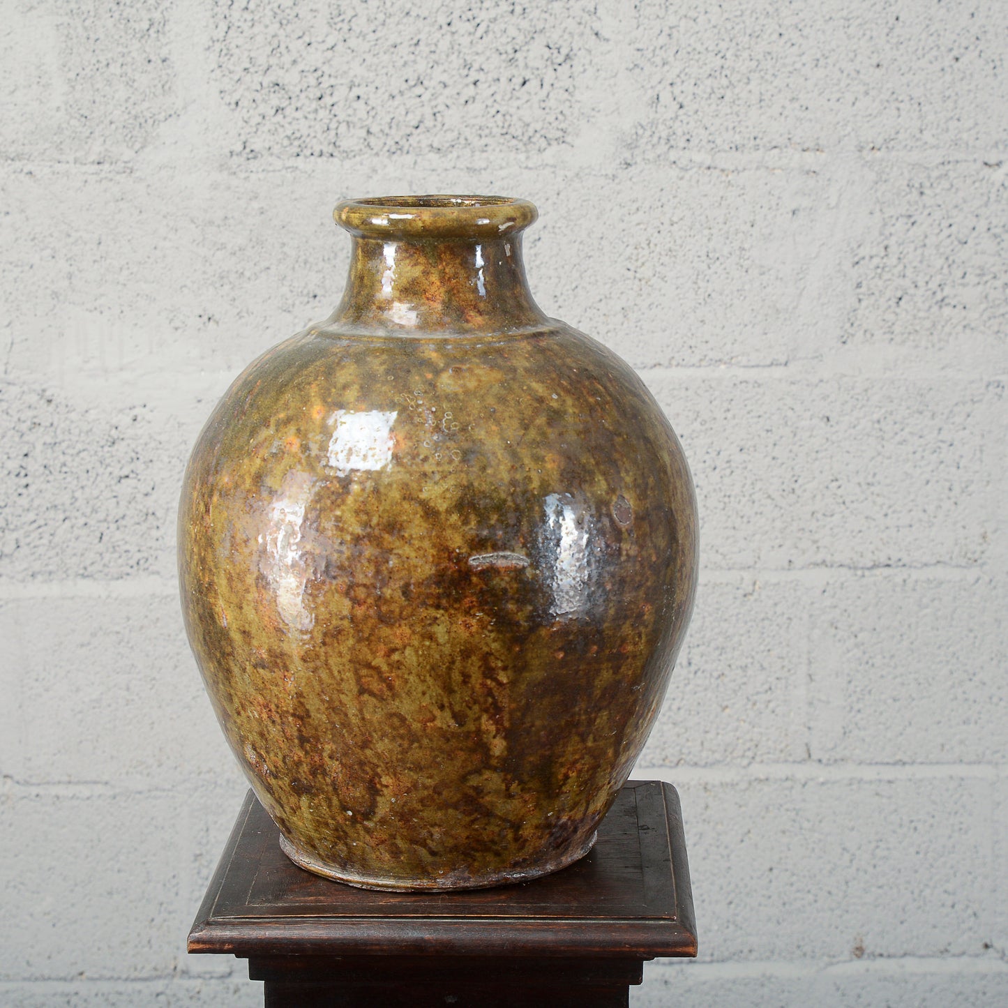 Rustica anfora giara terracotta smaltata Italia inizio XX secolo