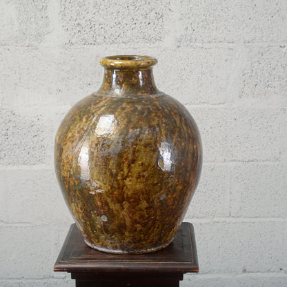 Rustica anfora giara terracotta smaltata Italia inizio XX secolo