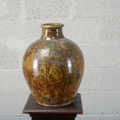 Rustica anfora giara terracotta smaltata Italia inizio XX secolo