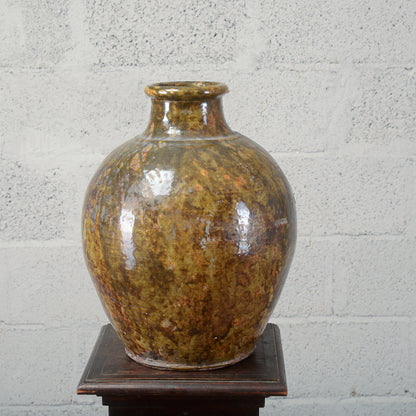 Rustica anfora giara terracotta smaltata Italia inizio XX secolo